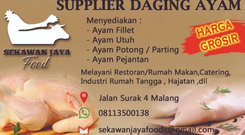 suplier daging ayam malang